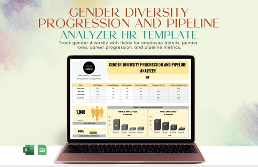 Gender Diversity Progression and Pipeline Analyzer HR Template