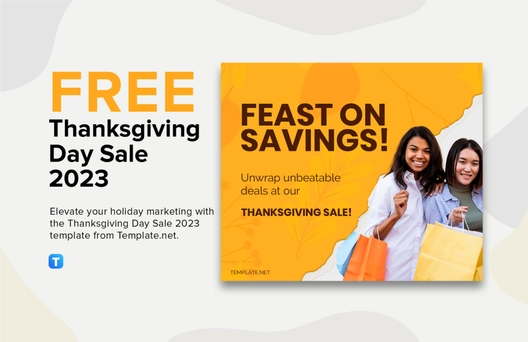 Free Thanksgiving Day Sale 2023 Template to Edit Online