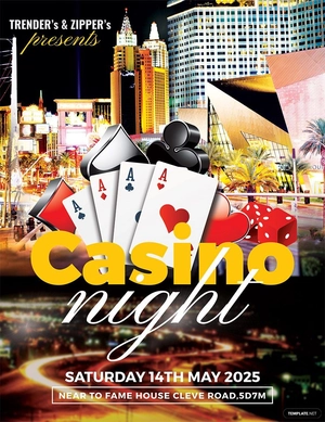 Casino Night Flyer Template
