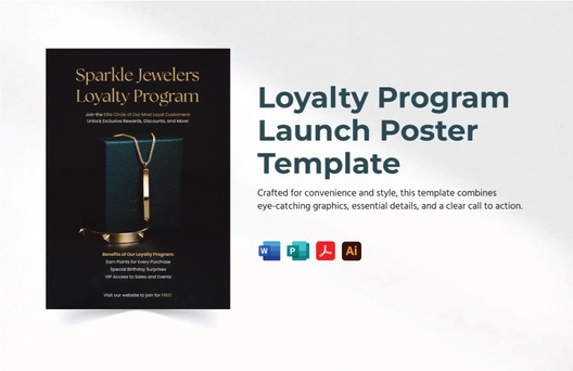 Loyalty Program Launch Poster Template
