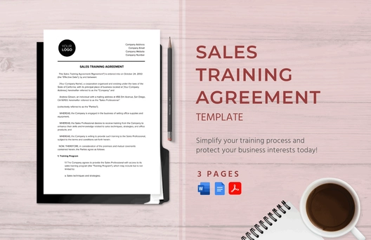 Sales Training Agreement Template