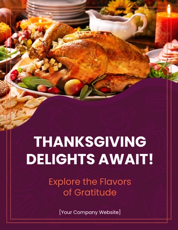 Free Thanksgiving Day 2023 Flyer to Edit Online | Template.net
