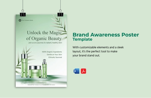 Brand Awareness Poster Template