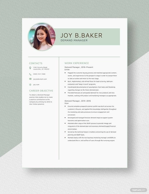Demand Manager Resume