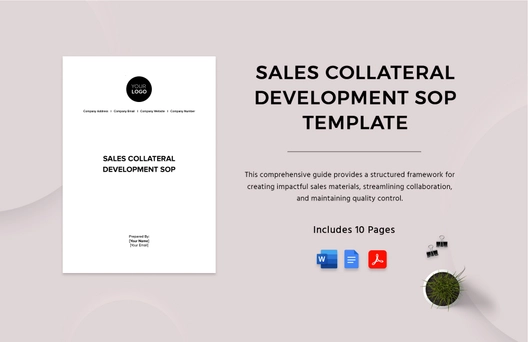 Sales Collateral Development SOP Template