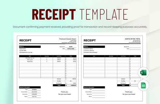 Receipt Template