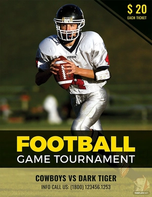 Football Tournament Creative Flyer Template