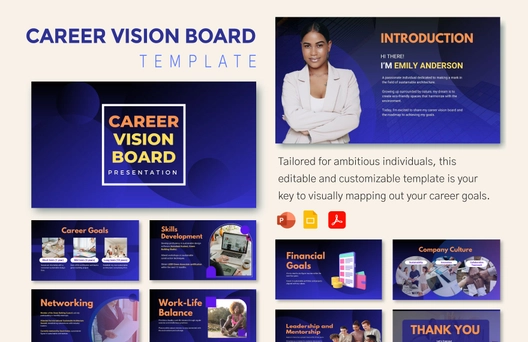 Career Vision Board Template