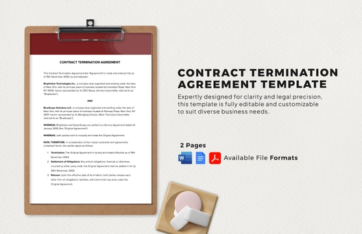 Contract Termination Agreement Template
