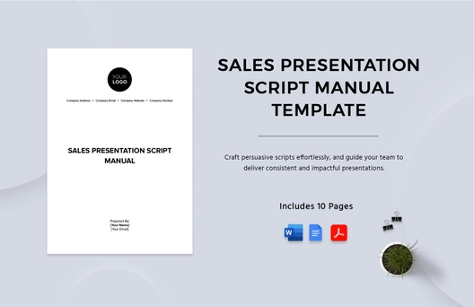 Sales Presentation Script Manual Template