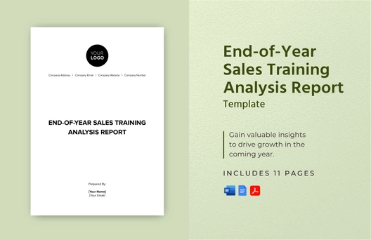 End-of-Year Sales Training Analysis Report Template