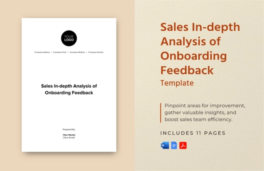 Sales In-depth Analysis of Onboarding Feedback Template