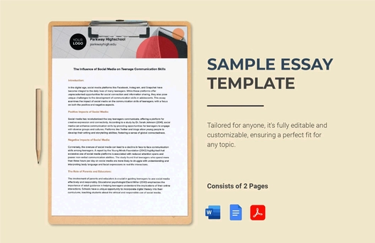 Sample Essay Template