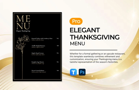 Elegant Thanksgiving Menu