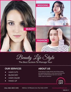 Modern Salon Flyer Template