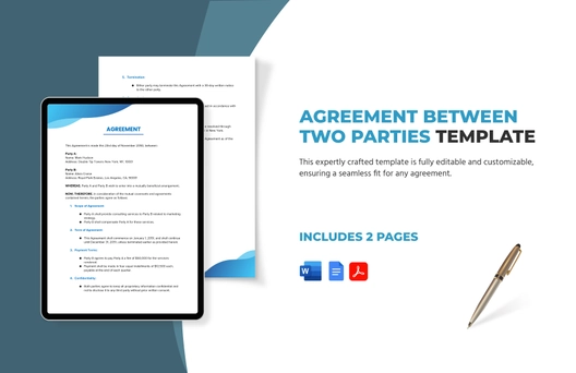 Agreement Between Two Parties Template