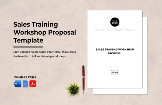 Sales Training Workshop Proposal Template