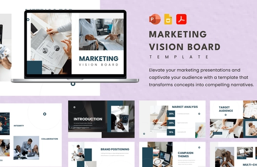 Marketing Vision Board Template