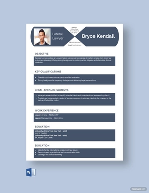Lateral Lawyer Resume Lateral Lawyer Resume