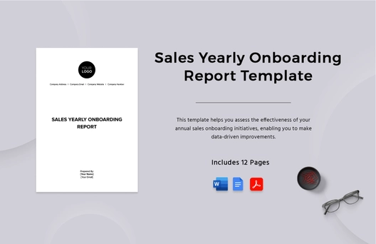 Sales Yearly Onboarding Report Template