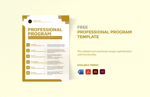 Professional Program Template