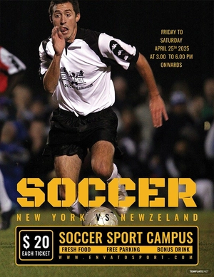Soccer Sports Flyer Template
