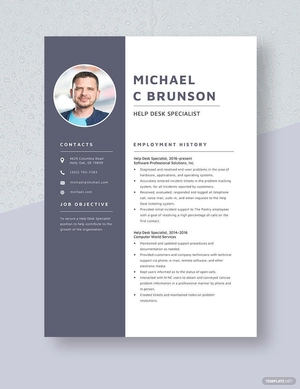Help Desk Specialist Resume