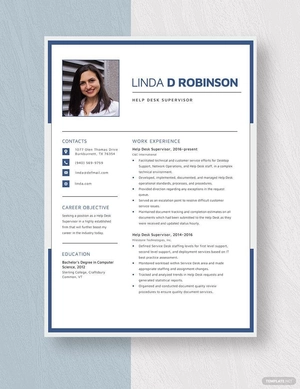 Help Desk Supervisor Resume