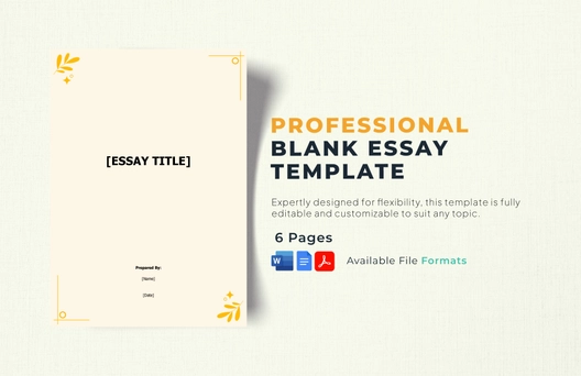 Blank Essay Template