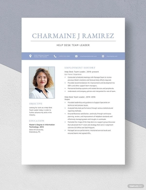 Help Desk Team Leader Resume