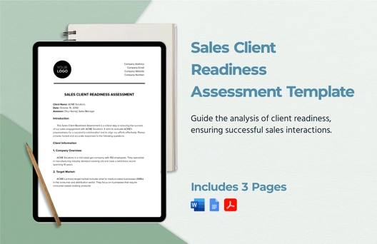 Sales Client Readiness Assessment Template