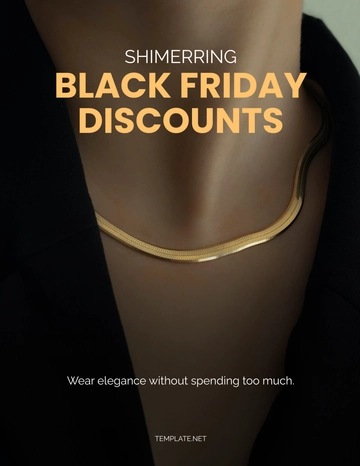 Free Black Friday Jewelry Flyer Template to Edit Online
