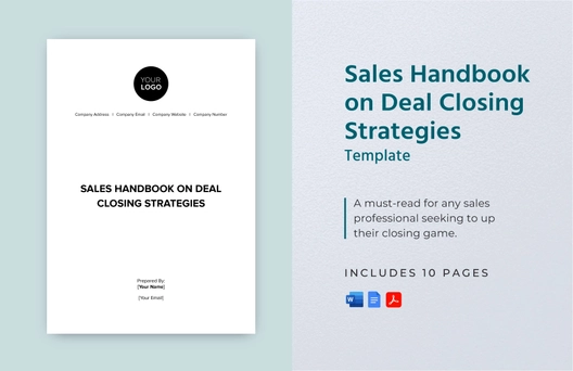 Sales Handbook on Deal Closing Strategies Template