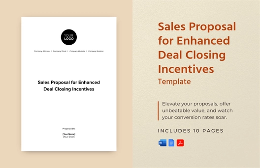 Sales Proposal for Enhanced Deal Closing Incentives Template