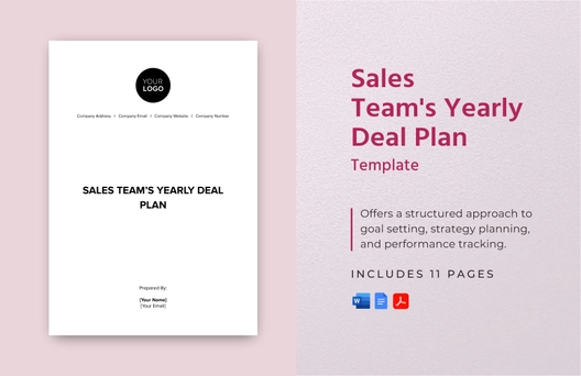 Sales Team's Yearly Deal Plan Template