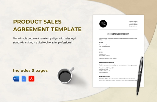 Product Sales Agreement Template Product Sales Agreement Template