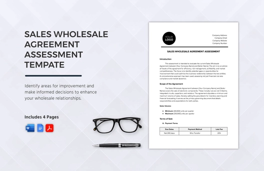 Sales Wholesale Agreement Assessment Template Sales Wholesale Agreement Assessment Template