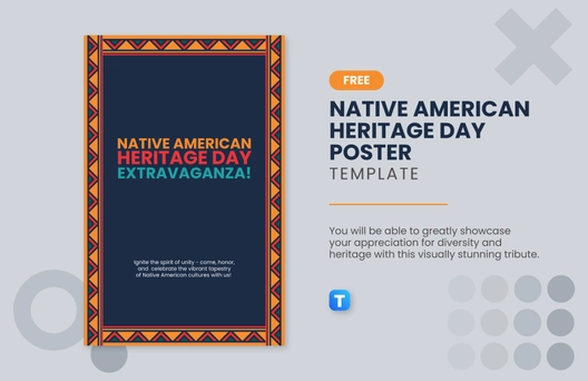 Free Native American Heritage Day Poster Template to Edit Online