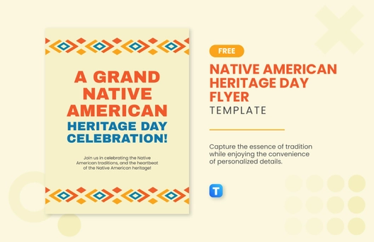 Free Native American Heritage Day Flyer Template to Edit Online