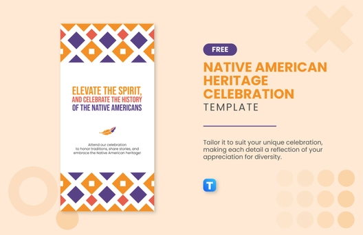 Free Native American Heritage Celebration Template to Edit Online