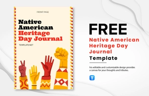 Free Native American Heritage Day Journal Template to Edit Online