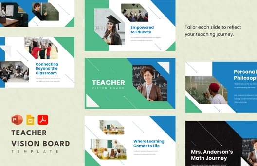 Teacher Vision Board Template