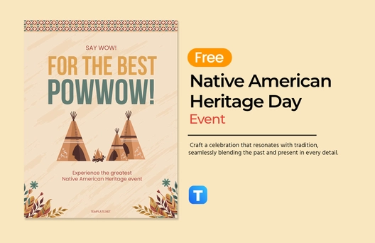 Free Native American Heritage Day Event Template to Edit Online