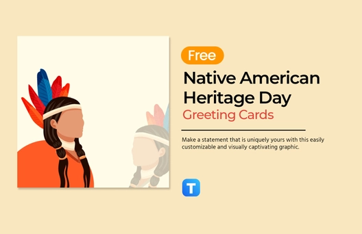 Free Native American Heritage Day Graphic Template to Edit Online