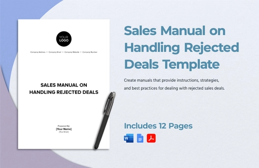 Sales Manual on Handling Rejected Deals Template
