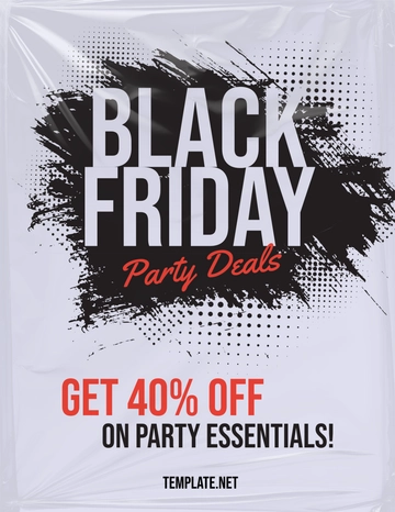 Free Black Friday Party Flyer Template to Edit Online