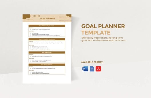 Goal Planner Template