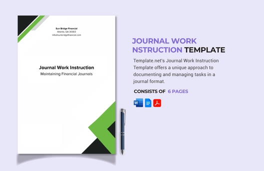 Journal Work Instruction Template