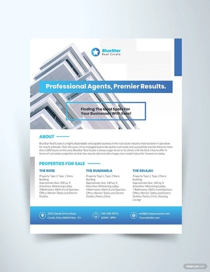 Commercial Real Estate Broker Flyer Template