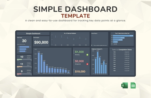 Simple Dashboard Template